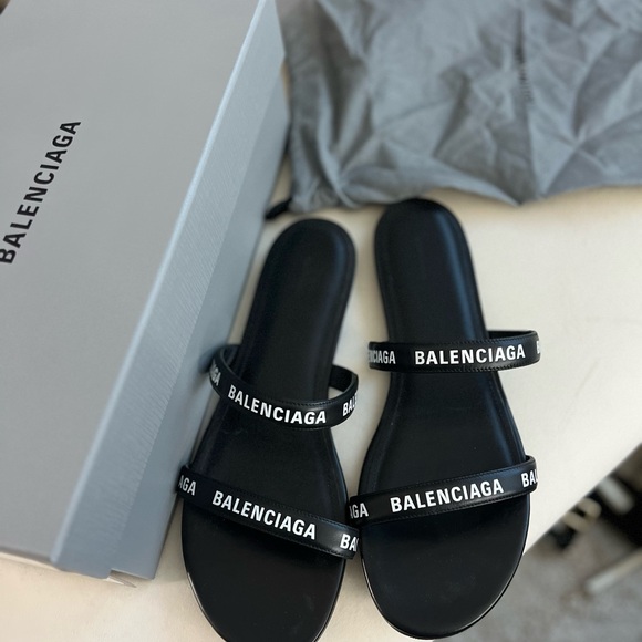 Balenciaga Shoes - Balenciaga Black Sandals